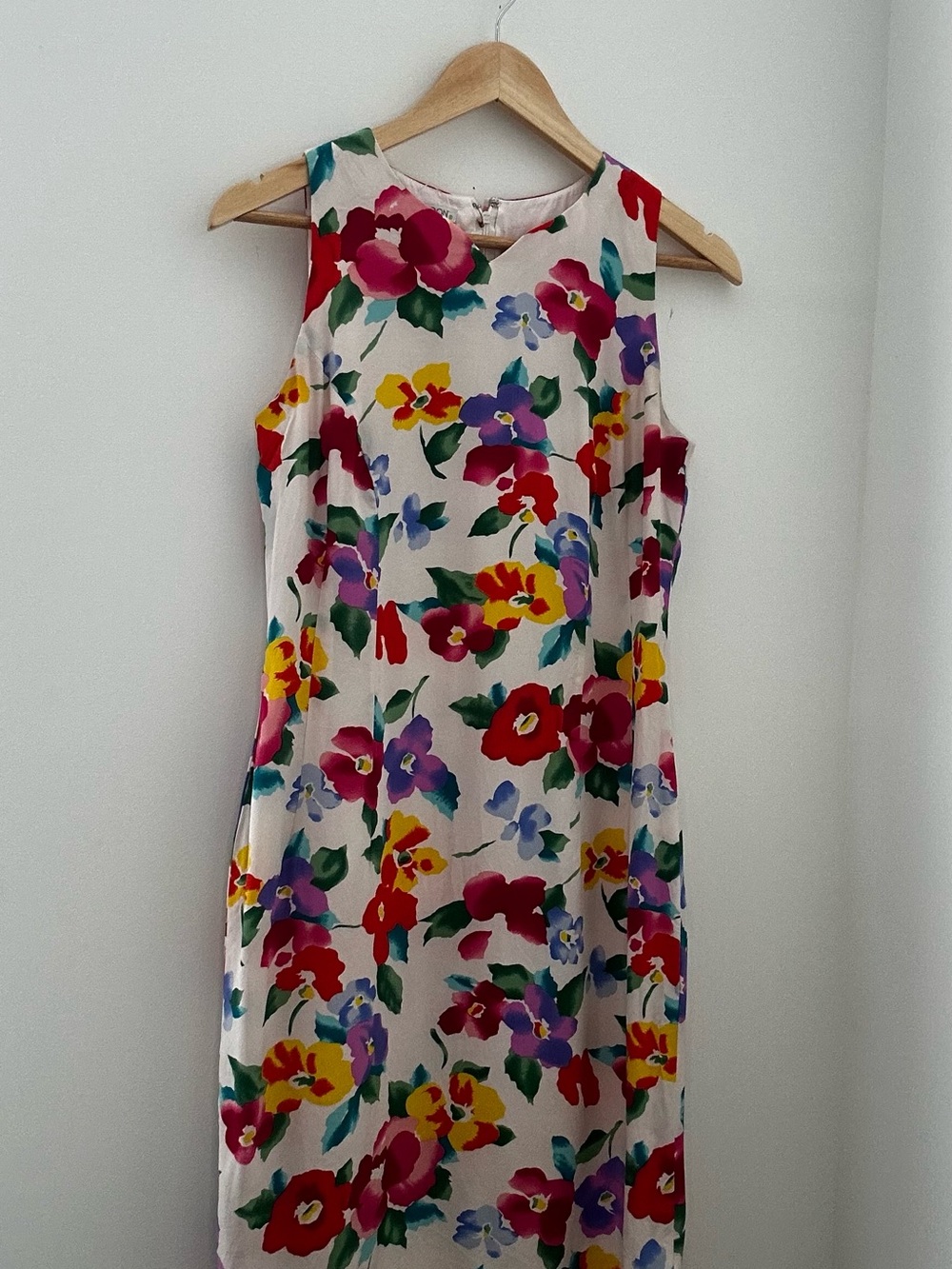 maggy london floral silk dress